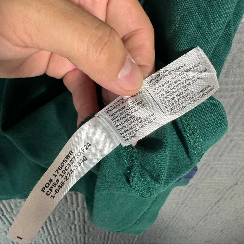 US Polo Assn. Collard Shirt Boys Size Xl 14/16 Solid Green Short Sleeve
